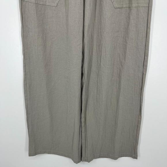 Ouku Pants Men's Size L Gray Cotton Straight Leg 100% Cotton Relaxed New NWT - Picture 3 of 12